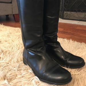 Black Melissa Button Frye Boots - size 8
